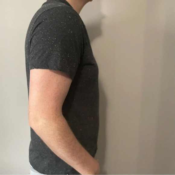 👕 LG Kangol Men’s Grey Short Sleeve  T-Shirt - Salt and Pepper Style! 👕 - Picture 3 of 11